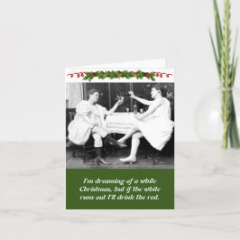 Funny Ladys Drink Wein Weihnachten