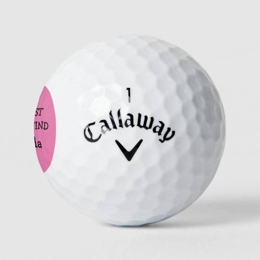 Funny Ladys Love Golf Balls Golfball (Logo)
