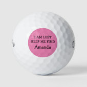 Funny Ladys Love Golf Balls Golfball (Vorderseite)