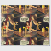 Funny Ladys Night Out mit Trex Geschenkpapier (Flach)