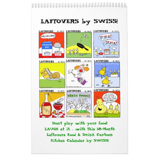 Funny Laftovers Food Cartoon 18-monatig Kalender (Titelbild)