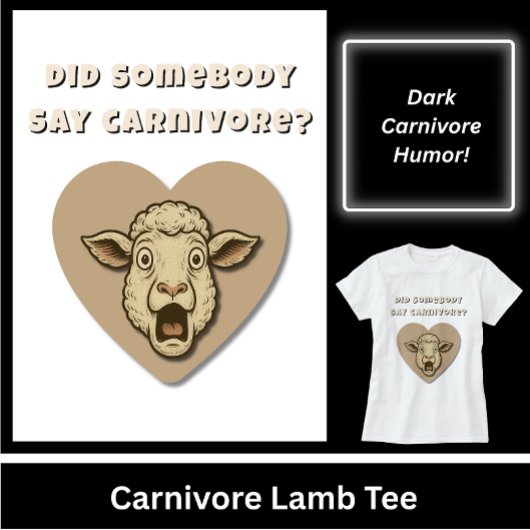 Funny Lamb Meat Lover Gift T-Shirt
