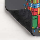 Funny Lamb Santa Hat Animals Lovers Ugly Christmas Mousepad (Ecke)