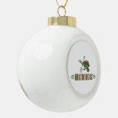 Funny Landscaper Keramik Kugel-Ornament (Links)