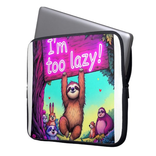 Funny Laptop Case (Vorderseite Links)