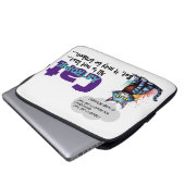 Funny Laptop Sleeve – CatAstrophe: ...not lost (Vorne Knopf)