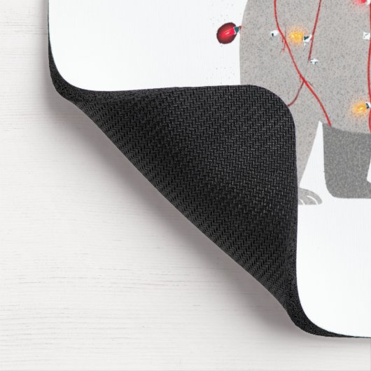 Funny Lar Bear Christmas Graphics Animal Lights Lo Mousepad (Ecke)