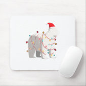 Funny Lar Bear Christmas Graphics Animal Lights Lo Mousepad (Mit Mouse)
