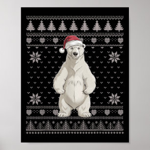Funny Lar Bear Ugge Weihnachtskraut Weihnachten We Poster