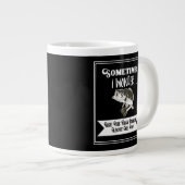 Funny Largemouth Bass Fishing Zitat von Männern Jumbo-Tasse (Vorderseite Rechts)