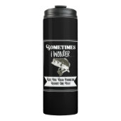 Funny Largemouth Bass Fishing Zitat von Männern Thermosbecher (Vorderseite)