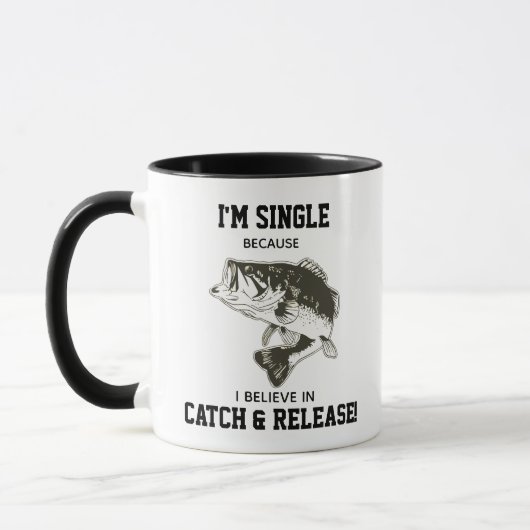 Funny Largemouth Bass Funny Zitat Tasse (Links)