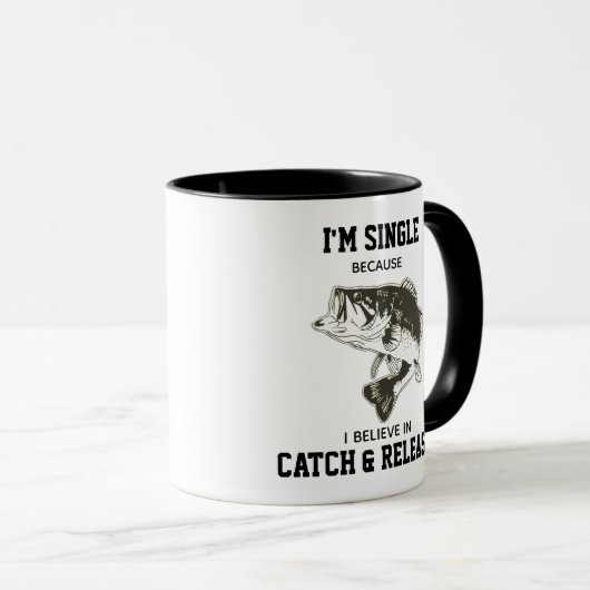 Funny Largemouth Bass Funny Zitat Tasse (VorderseiteRechts)