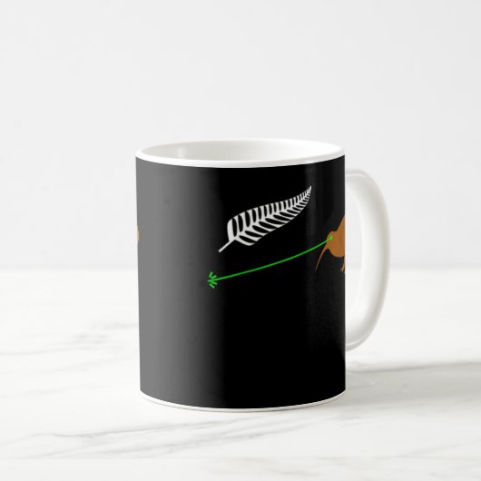 Funny Laser Kiwi Flag - New Zealand Popular Choice Kaffeetasse (VorderseiteRechts)