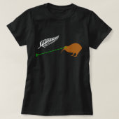 Funny Laser Kiwi Flag - New Zealand Popular Choice T-Shirt (Design vorne)