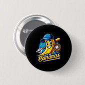 Funny Lasse Bananas Niedlich Banana Frucht Lover S Button (Vorne & Hinten)