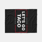 Funny Lasse Go Taco _1 Fleecedecke (Vorderseite (Horizontal))