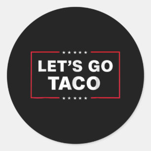 Funny Lasse Go Taco _1 Runder Aufkleber