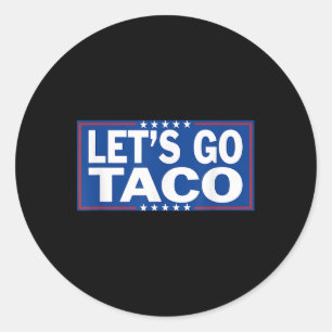 Funny Lasse Go Taco _2 Runder Aufkleber