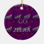Funny Lasse Go Zebra Hakuna Matata motif Design Co Keramikornament (Vorne)