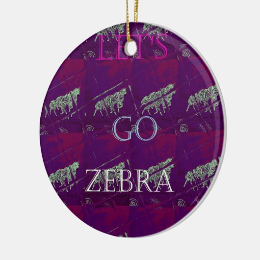 Funny Lasse Go Zebra Hakuna Matata motif Design Co Keramikornament (Links)