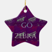 Funny Lasse Go Zebra Hakuna Matata motif Design Co Keramikornament (Vorne)