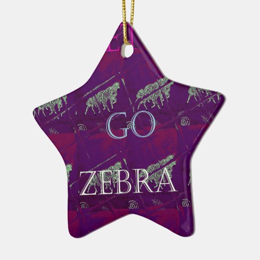 Funny Lasse Go Zebra Hakuna Matata motif Design Co Keramikornament (Links)