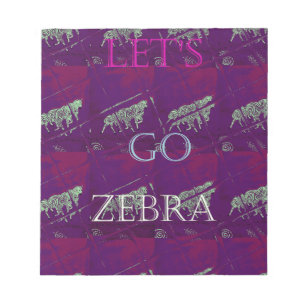 Funny Lasse Go Zebra Hakuna Matata motif Design Co Notizblock