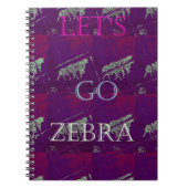 Funny Lasse Go Zebra Hakuna Matata motif Design Co Notizblock (Vorderseite)