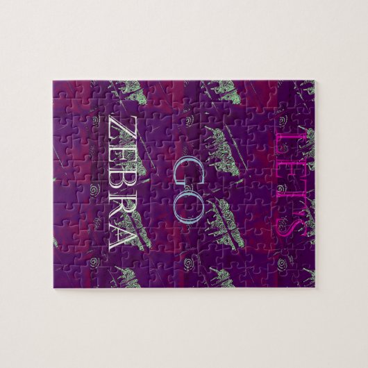 Funny Lasse Go Zebra Hakuna Matata motif Design Co Puzzle (Horizontal)