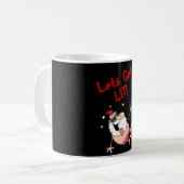 Funny Lasse LIT Betrunken Weihnachten Personalisie Kaffeetasse (Vorderseite Links)
