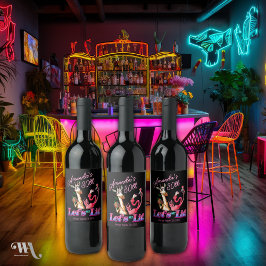 Funny Lasse Lit Cocktail Birthday Adult Weinetikett