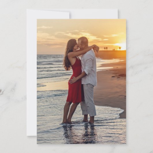 Funny Lässig einzigartig Free Drinks Hochzeitsfeie Save The Date (Rückseite)