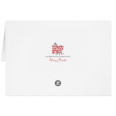 Funny "Lass's Be Stupid" Glittery Weihnachtskarte (Rückseite Horizontal)