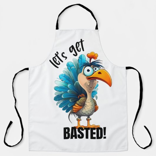 Funny Lass's Get Basted Schürze (Vorderseite)