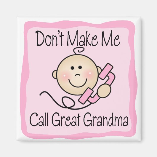 Funny lässt mich nicht Großes Oma nennen Magnet (Vorne)