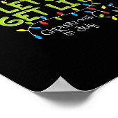 Funny, lasst uns Weihnachtsbeleuchtung bekommen Poster (Ecke)