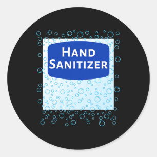 Funny Last Minute und leichtes Hand Sanitizer Hall Runder Aufkleber