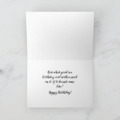 Funny Late Birthday Card mit Schnecke Karte (Innenseite)