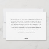 Funny Late Merry Christmas Foto Feiertagskarte (Rückseite)