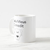 Funny Latin Teacher Gift - Mein Hund aß es Kaffeetasse (Vorderseite Links)