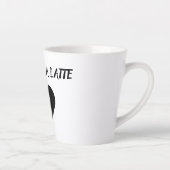 Funny Latte Coffee Lover Romantischer Cup Milchtasse (Rechts)