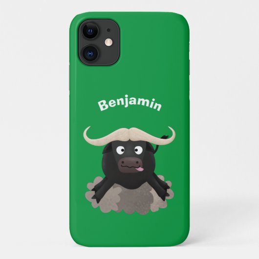 Funny Laufwasser Büffel Cartoon Case-Mate iPhone Hülle (Rückseite)
