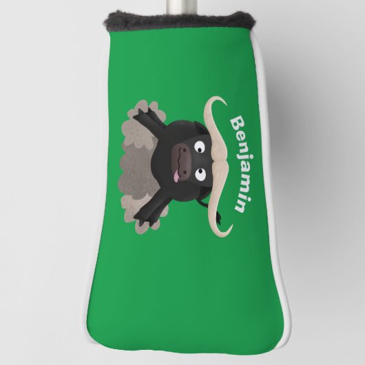 Funny Laufwasser Büffel Cartoon Golf Headcover (Rotieren 90)
