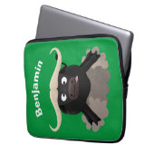 Funny Laufwasser Büffel Cartoon Laptopschutzhülle (Vorderseite Links)