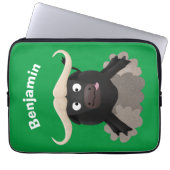 Funny Laufwasser Büffel Cartoon Laptopschutzhülle (Vorderseite)