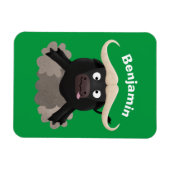 Funny Laufwasser Büffel Cartoon Magnet (Horizontal)