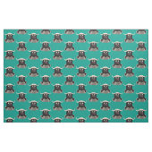 Funny Laufwasser Büffel Cartoon Stoff (Fat Quarter (45,7 x 55,9 cm))