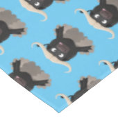 Funny Laufwasser Büffel Cartoon Tischdecke (Schrägansicht)