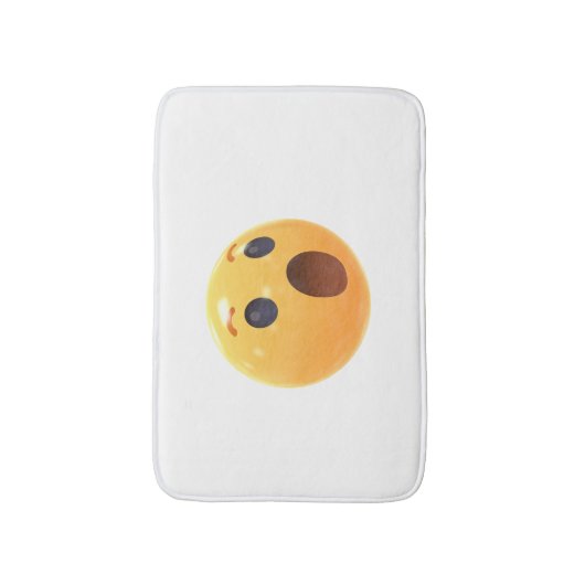 Funny Laughing Emoji Face Badematte (Vorderseite Vertikal)